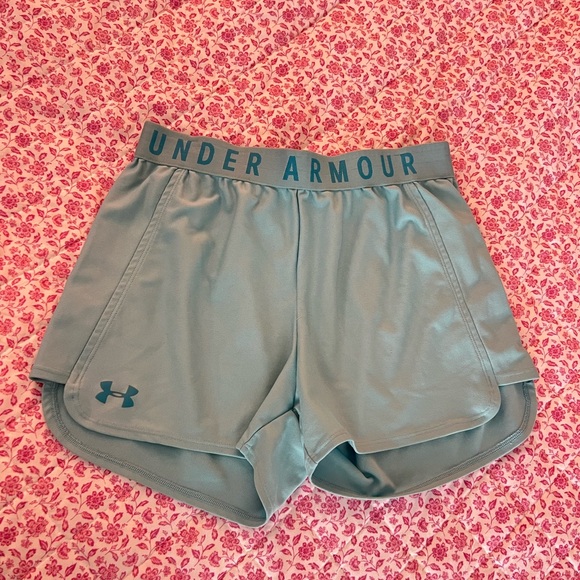 Under Armour Women's Athletic Blue Shorts - Picture 1 of 5